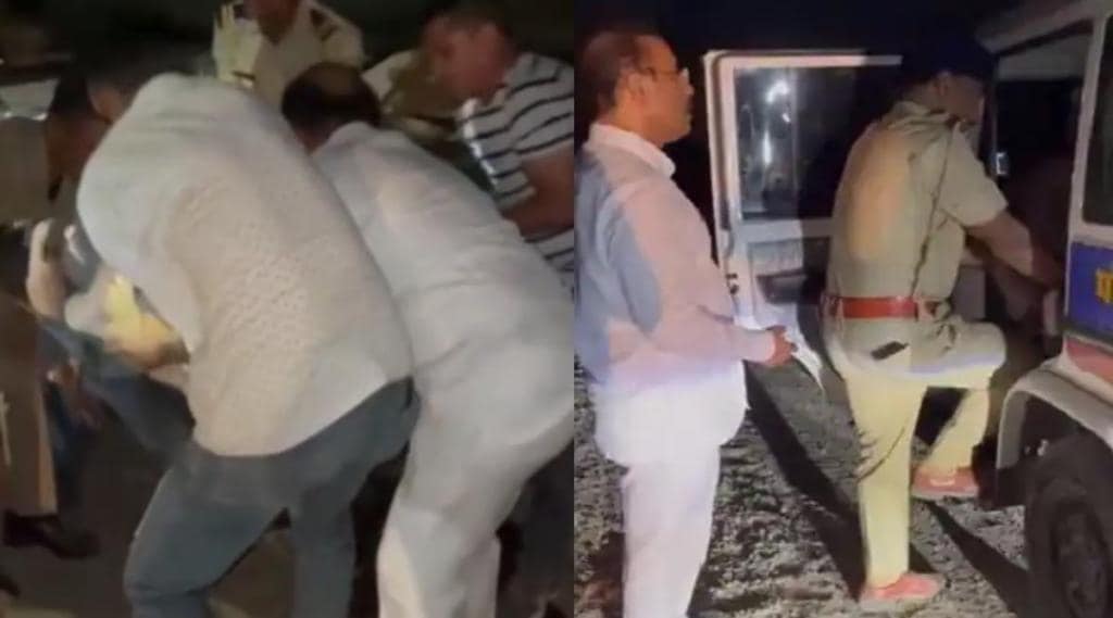 Health Minister Rajesh Tope rushed the injured person to the hospital in a safety vehicle