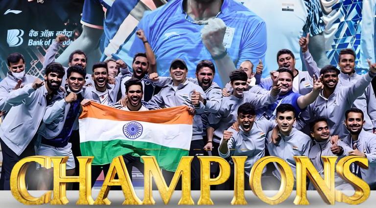 Indian badminton team created history won Thomas cup title for the first time