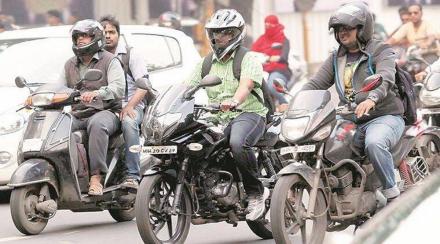 Helmets are again compulsory in the city from December