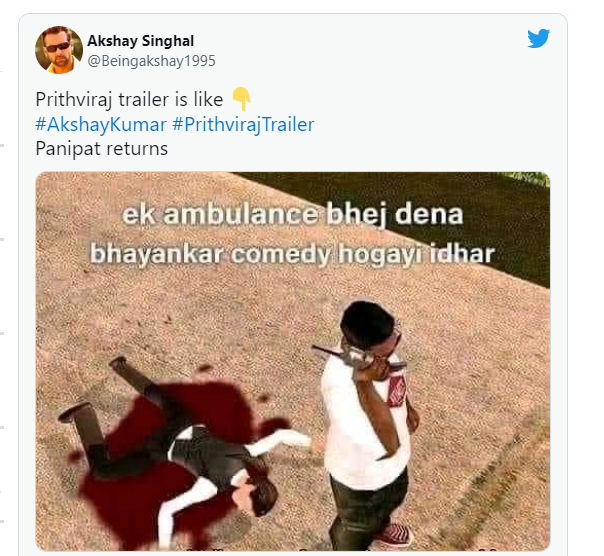 Prithviraj Trailer Viral Memes