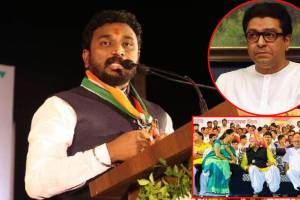 The answer to the photo is with the photo! Amol Mitkar's response to MNS tweeting a photo of 'yes'! Pawar's photo with Brijbhushan Singh went viral! amol mitkari in raj thackeray sharad pawar photo