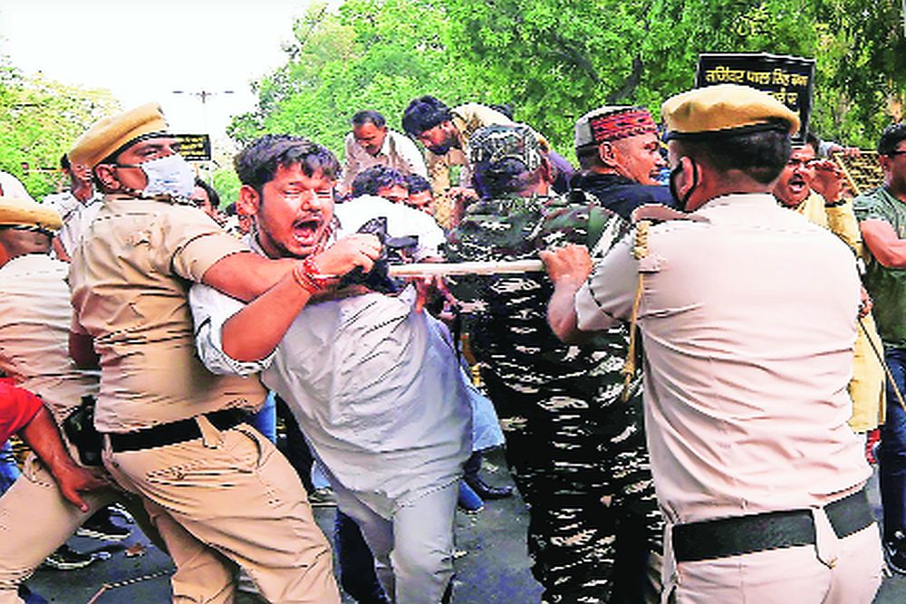 भाजप नेत्याच्या अटकेवरून पंजाब पोलिसांना दिल्ली पोलिसांचा विरोध