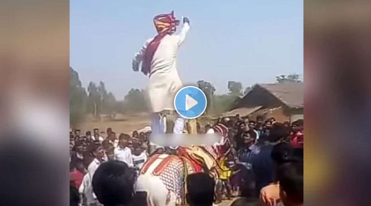 groom fell down from ghodi
