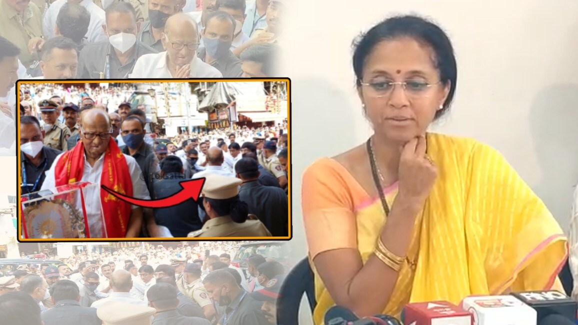 supriya sule on sharad pawar dagdusheth halwai ganpati visit