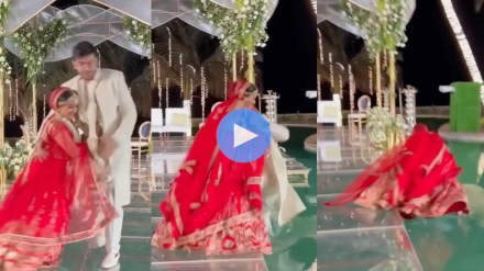 viral wedding, swiming pool video