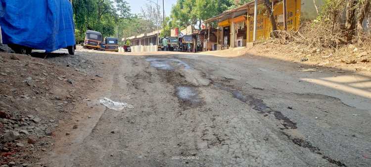 poor road condition of Titwala-Balyani-Ambivali of KDMC