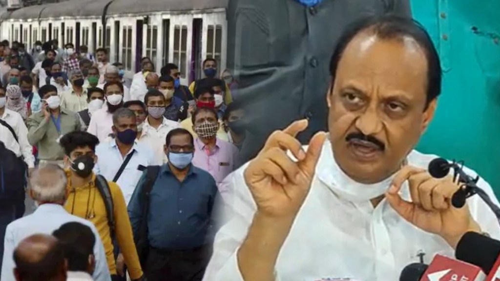 Ajit Pawar in Mask
