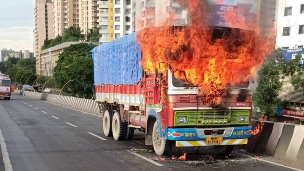 Burnig truck