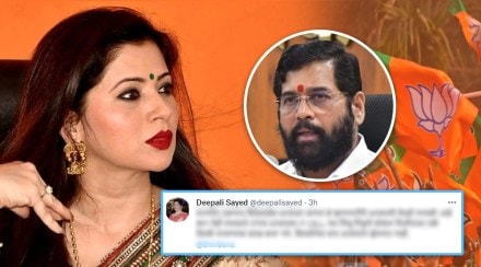 Shivsena Deepali Sayed tweet Ekanth Shinde