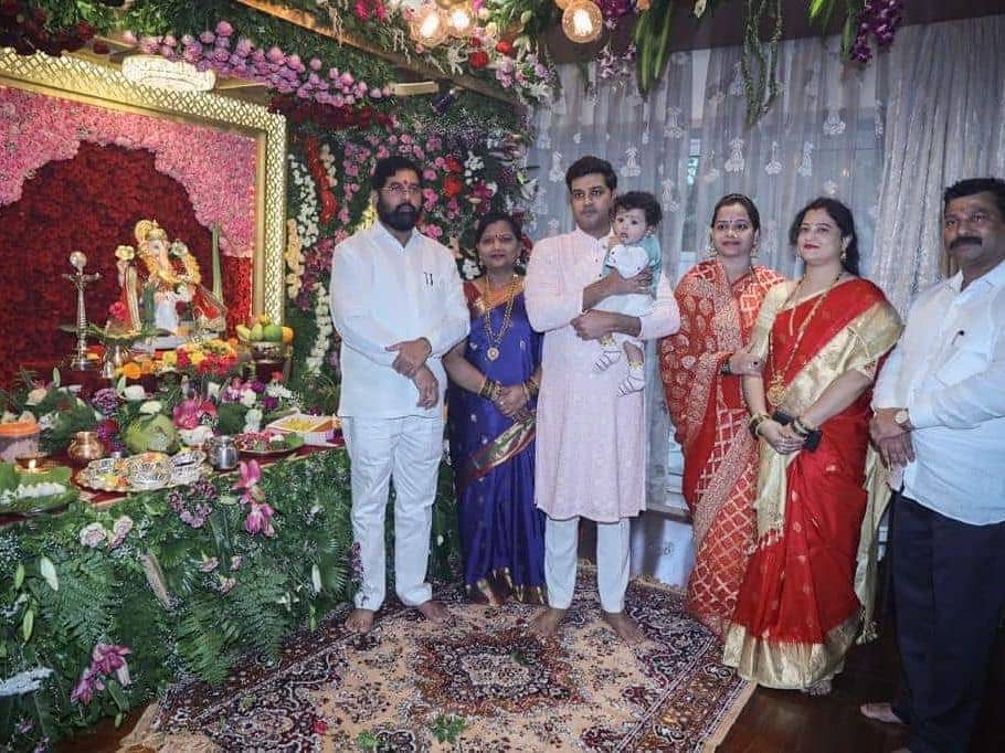 Maharashtra new CM eknath shinde family photos
