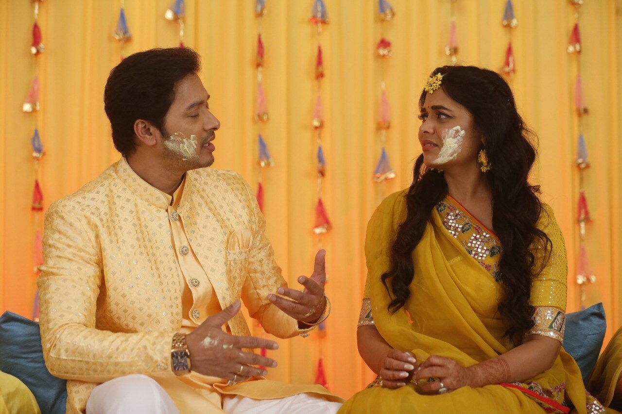 Mazi Tuzi Reshimgath serial Yash Neha Haldi Ceremony