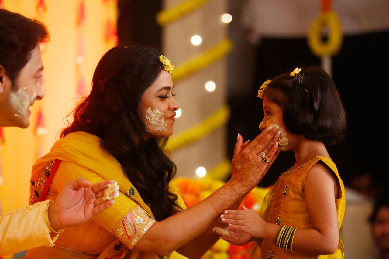 Mazi Tuzi Reshimgath serial Yash Neha Haldi Ceremony