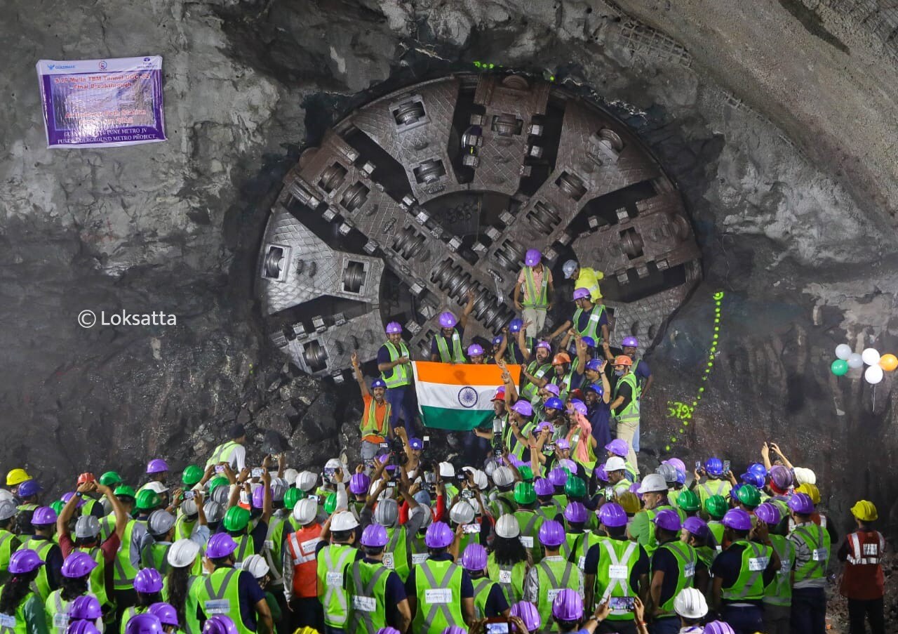 Pune Metro tunnel boring machine