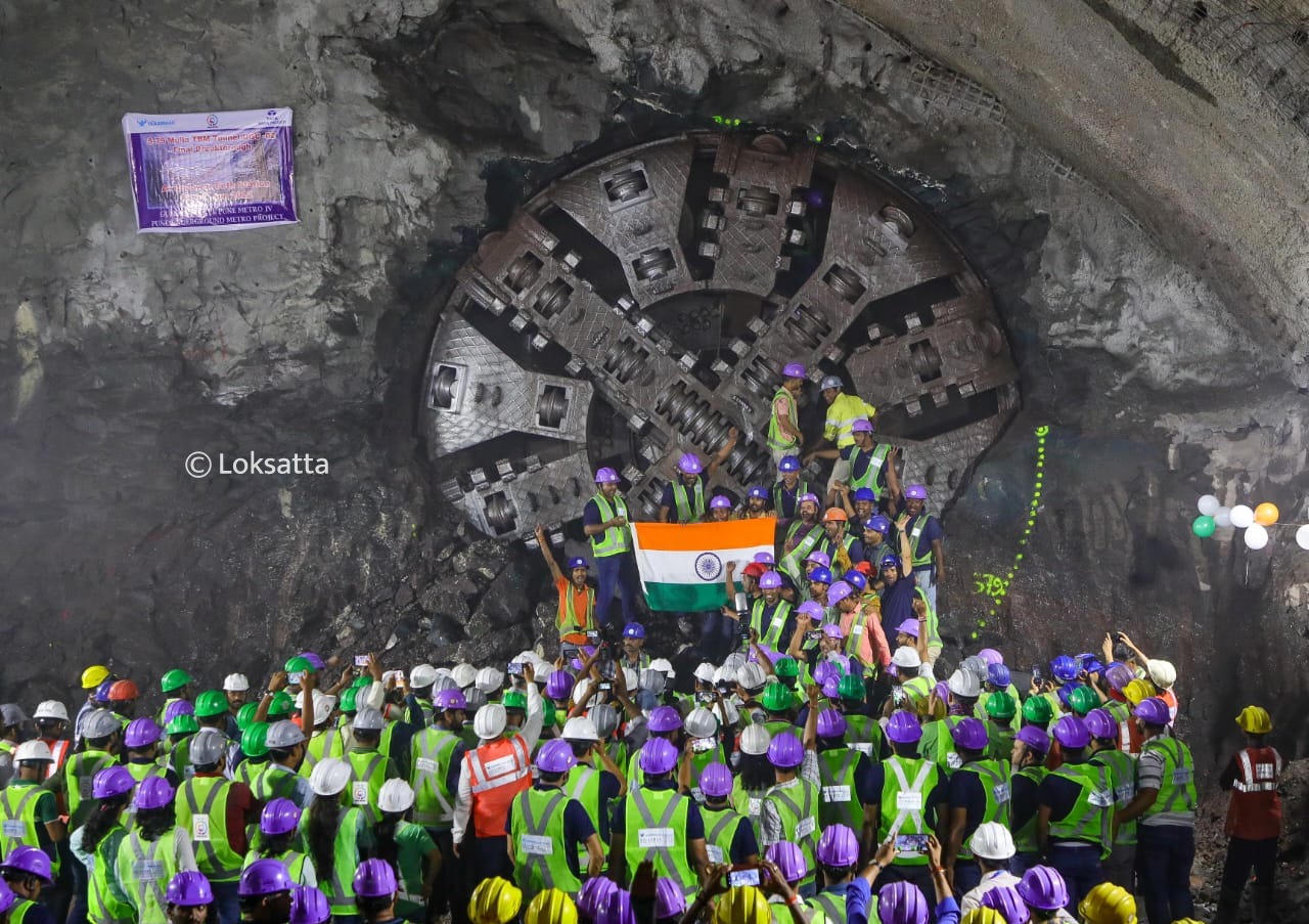 Pune Metro tunnel boring machine