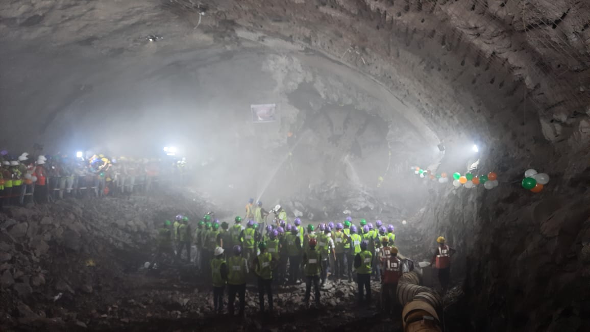 Pune Metro tunnel Pavana boring machine