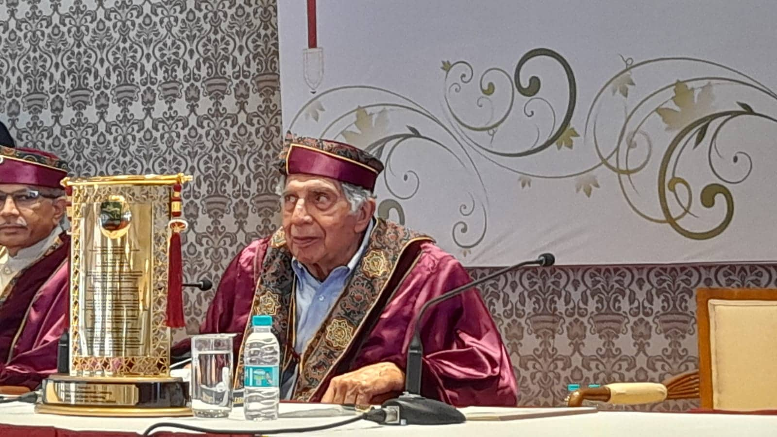 Ratan Tata attends convocation ceremony in mumbai