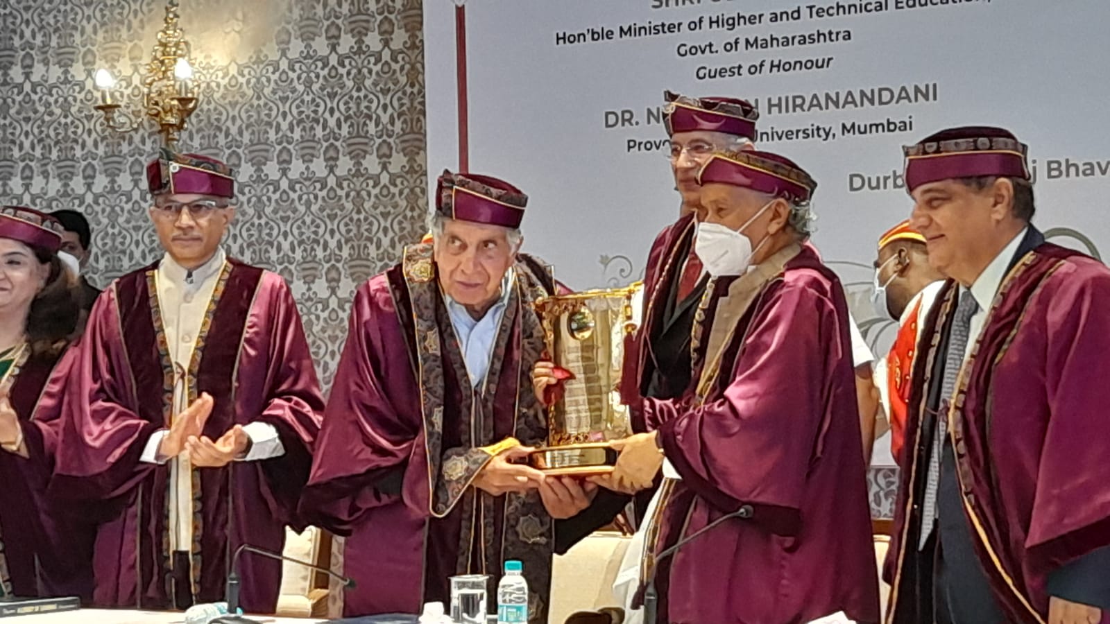 Ratan Tata attends convocation ceremony in mumbai