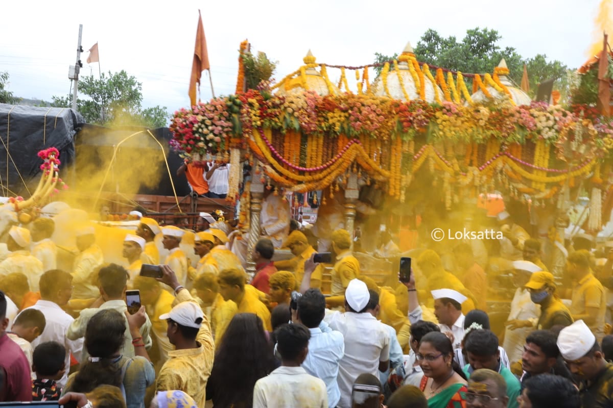 Saint Dyaneshwar Maharaj Palki Jejuri Maharashtra