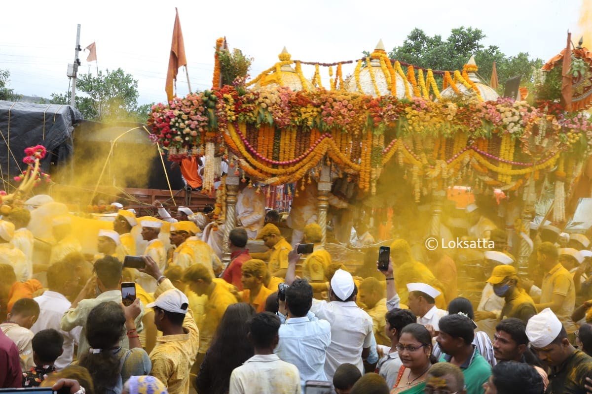 Saint Dyaneshwar Maharaj Palki Jejuri Maharashtra