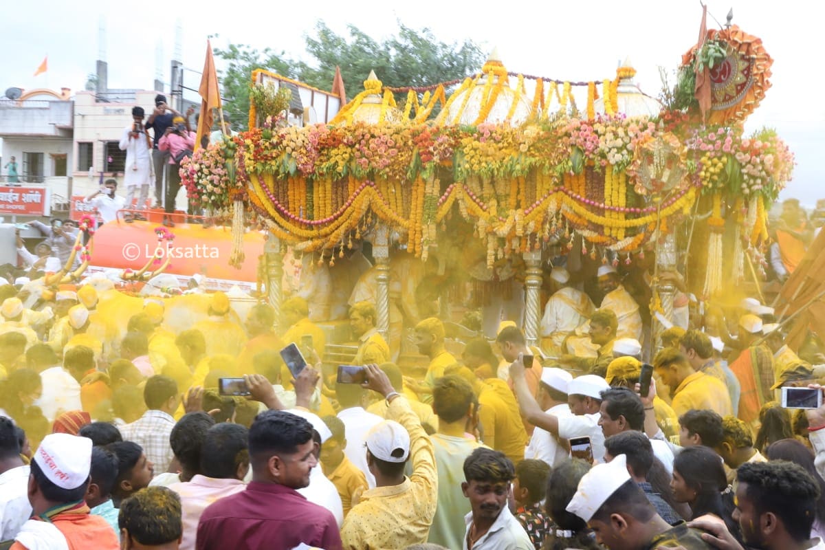 Saint Dyaneshwar Maharaj Palki Jejuri Maharashtra