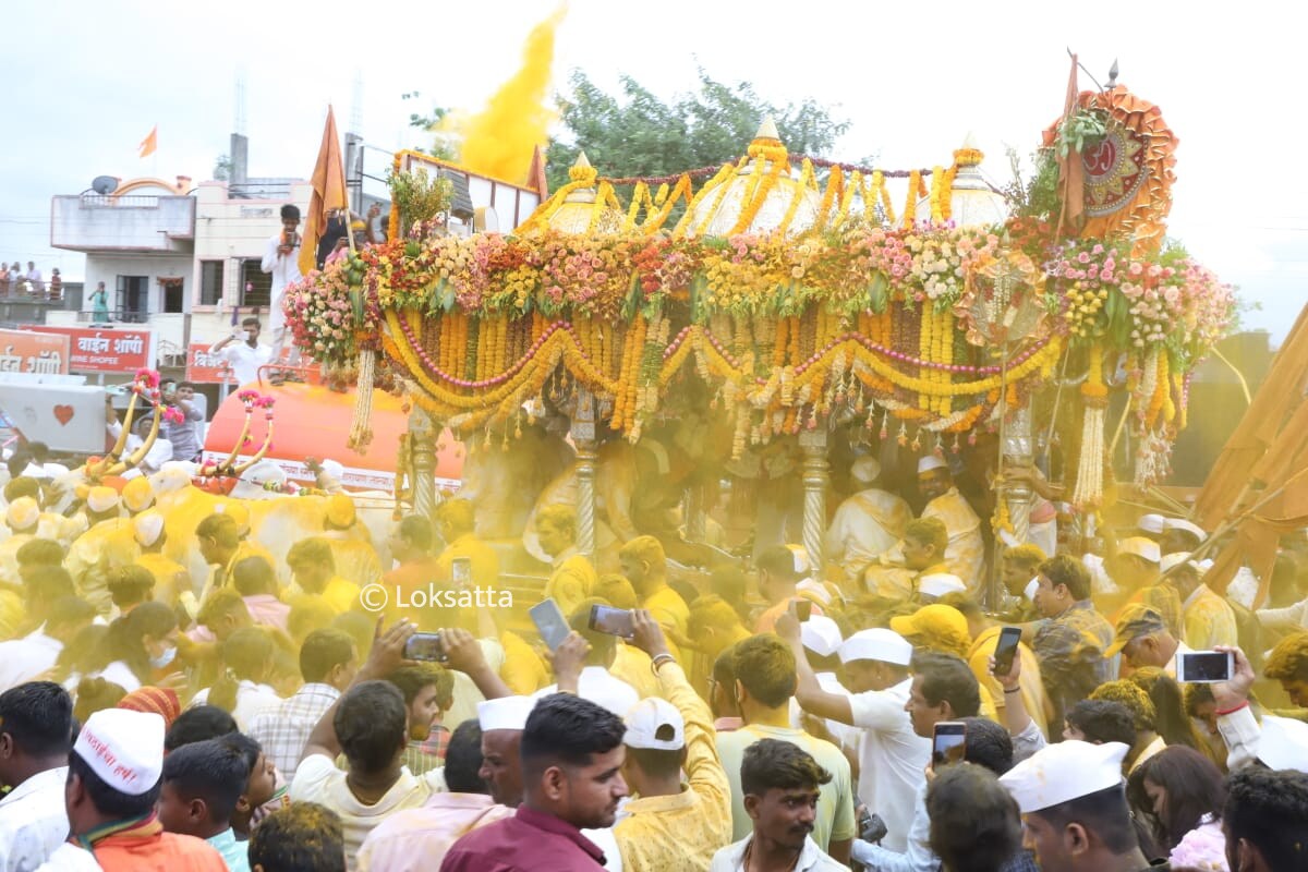 Saint Dyaneshwar Maharaj Palki Jejuri Maharashtra