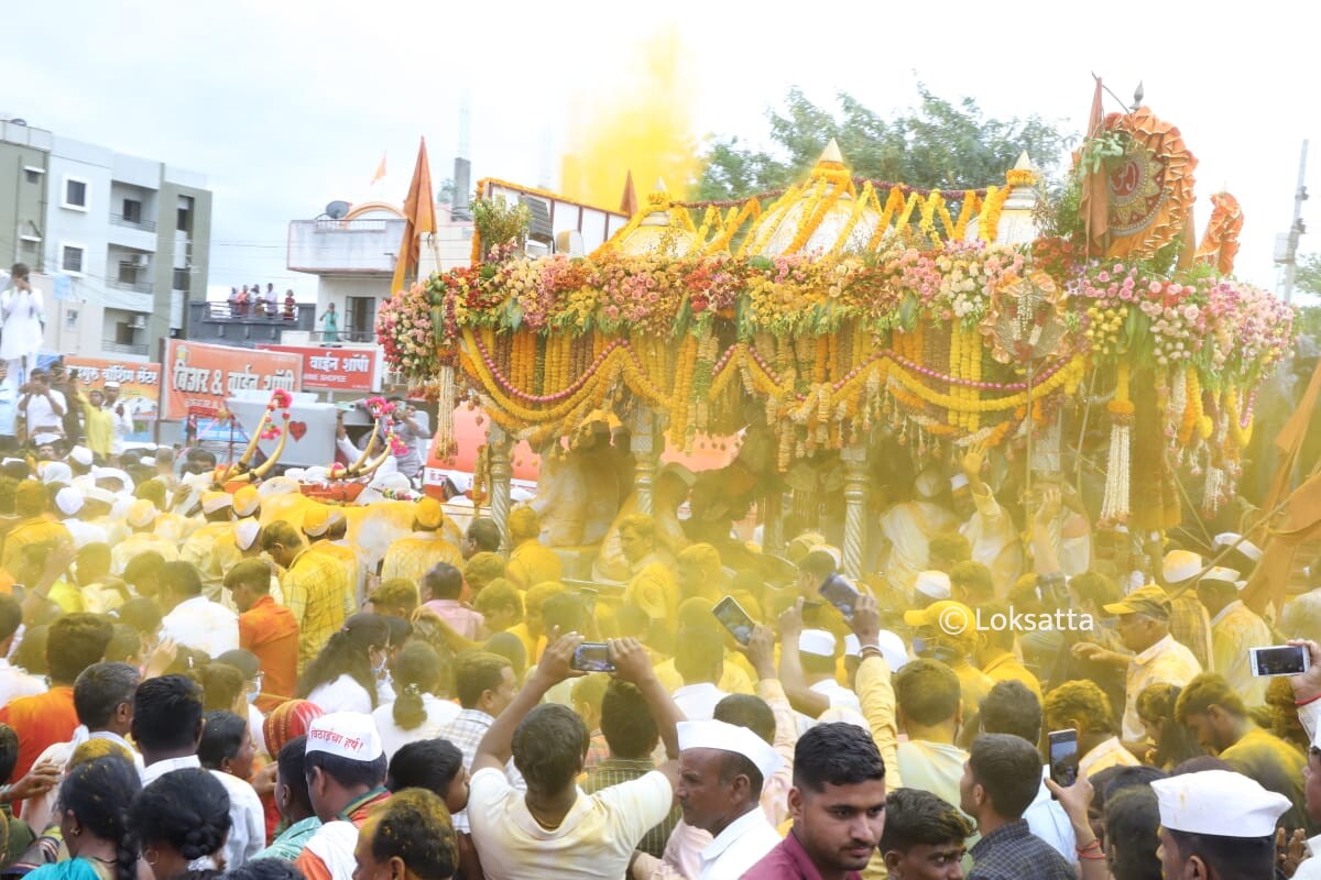 Saint Dyaneshwar Maharaj Palki Jejuri Maharashtra