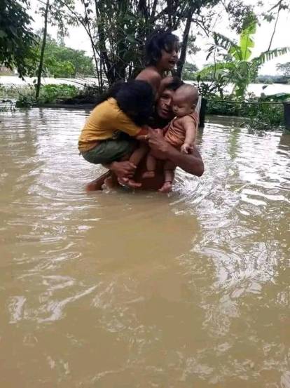 राज्यातील सिलचरमधील परिस्थिती अत्यंत भयावह आहे. गेल्या आठवडाभरापासून येथे पावसाने थैमान घातले आहे.