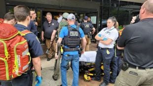 US Hospital Campus, Texas Shooting, Firing,