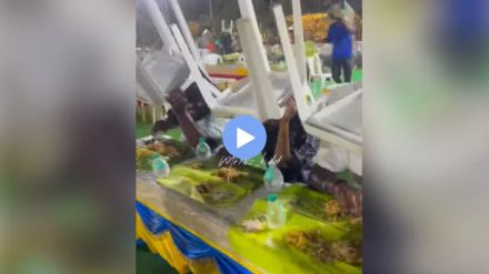 wedding buffet viral video