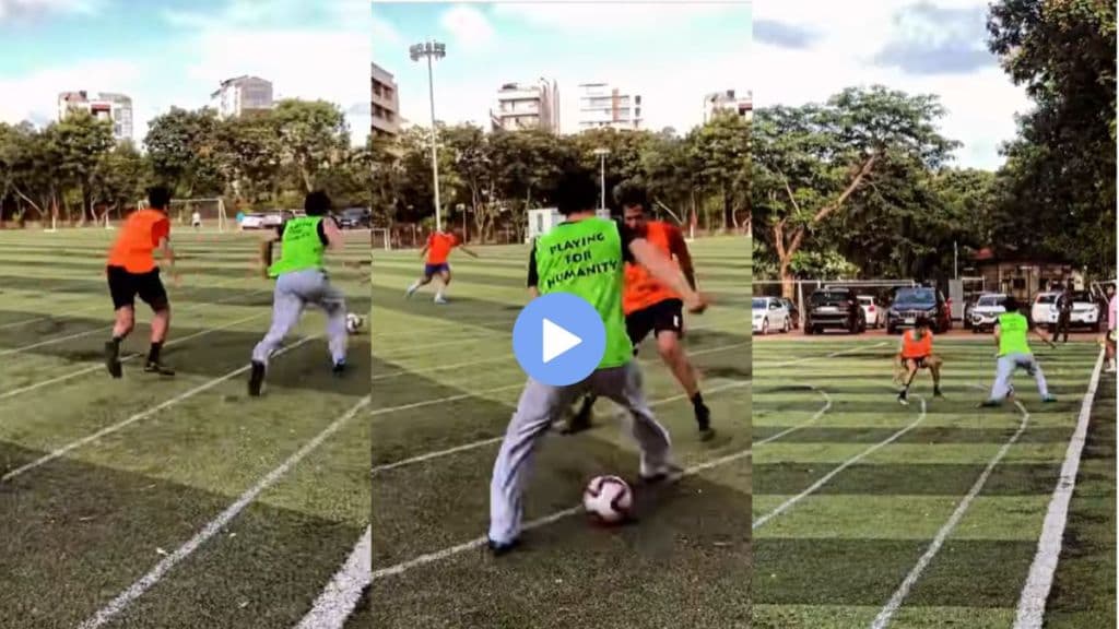 tiger shroff playing football