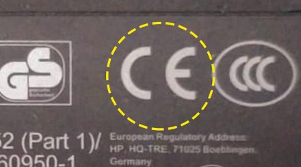 Why write CE on the back of electronic products