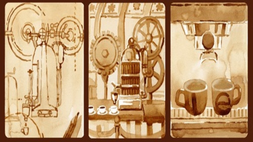 Google Doodle pays tribute to Angelo Moriondo inventor of the coffee machine