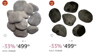 3 kg stones for 500 rs on amazon