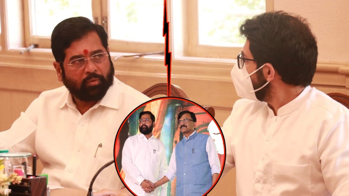 aditya thackeray sanjay raut Eknath Shinde