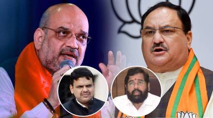 amit shah j p nadda meeting eknath shinde