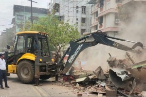 dombavali road widening work