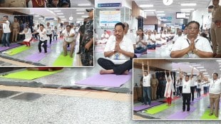 Narayan Rane participated in Yoga Day program