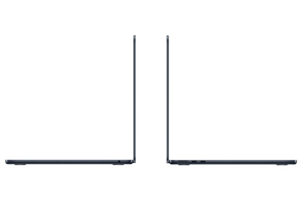 मॅकबूक एअर २०२२ (2022 MacBook Air) मध्ये १३.६ -इंचाचा “लिक्विड रेटिना” डिस्प्ले (२५६०×१६६४ पिक्सेल) स्लिम बेझल्स आणि १०८०p वेबकॅम अप-टॉप आहे जो एका नॉचमध्ये ठेवला आहे. (फोटो क्रेडिट: अ‍ॅपल )