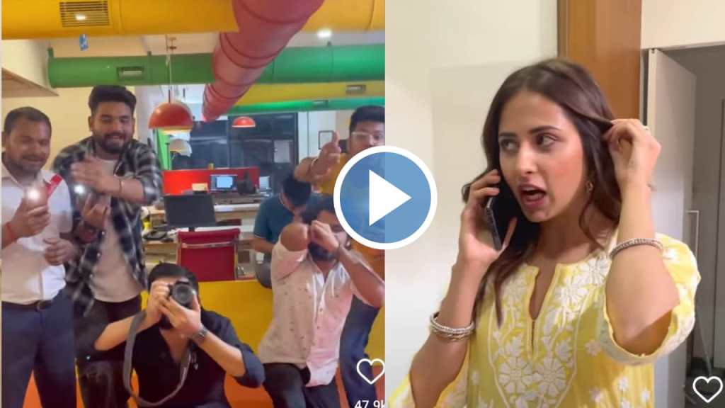 paparazzi sargun mehta viral video