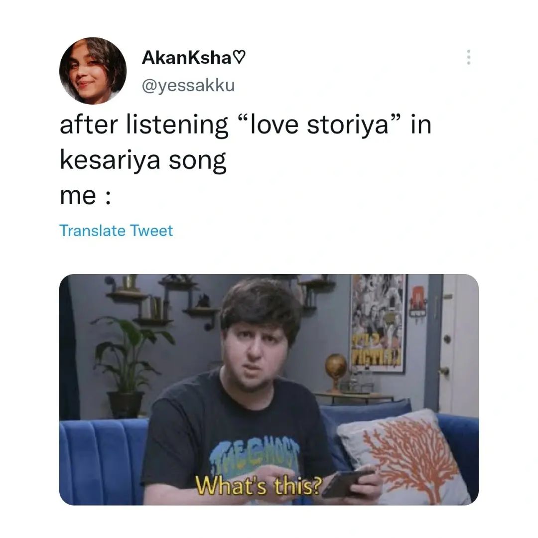 Kesariya Song memes 