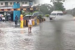 Heavy rain in Mumbai, waterlogging in low lying areas