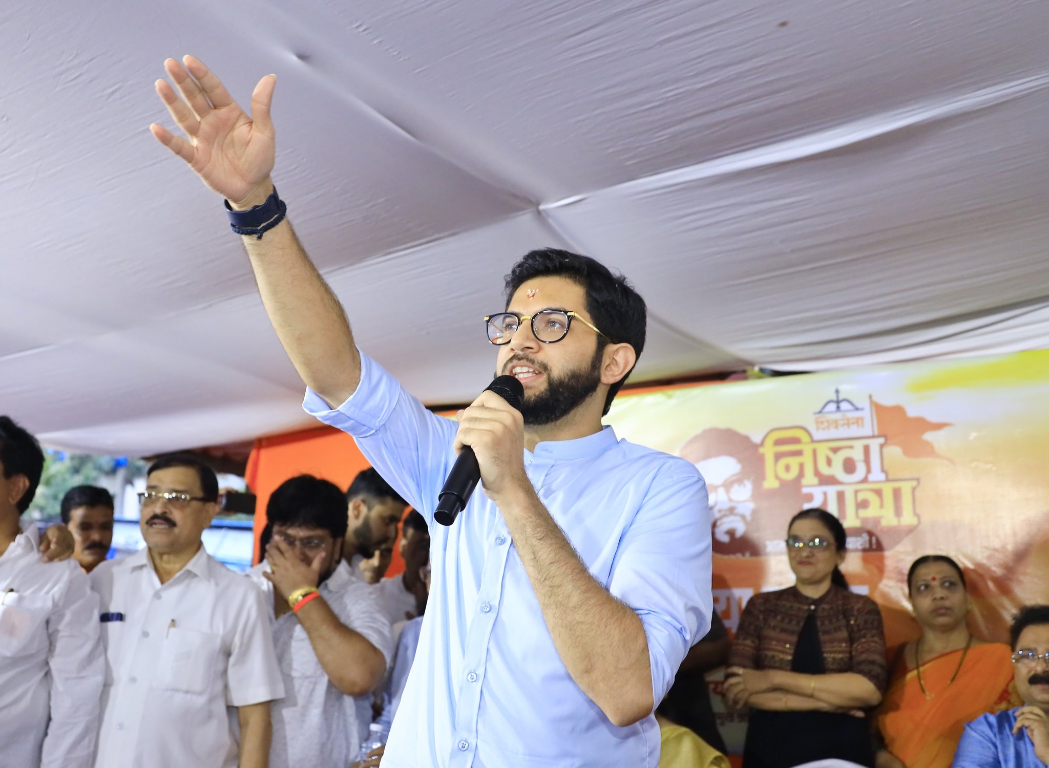 Shivsena Yuva Sena Aaditya Thackeray Nishtha Yatra