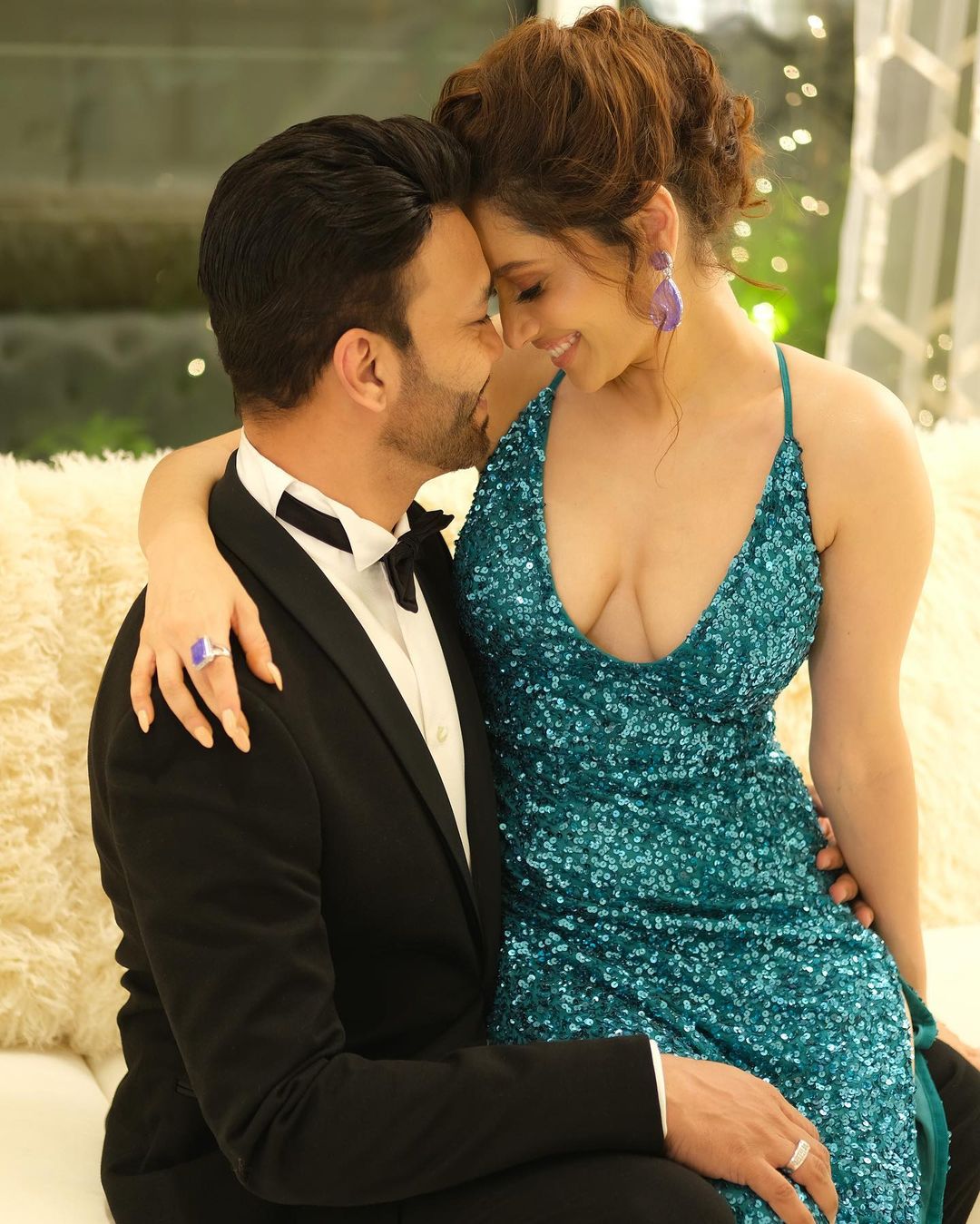 Ankita Lokhande with husband vicky jain romantic photos