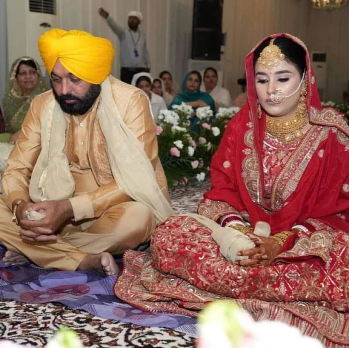 punjab cm bhagwant mann wedding photos