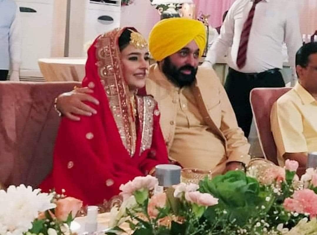 punjab cm bhagwant mann wedding photos