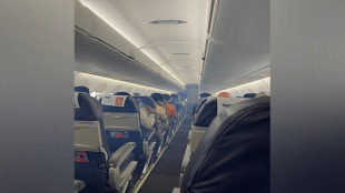 smoke inside cabin in SpiceJet flight
