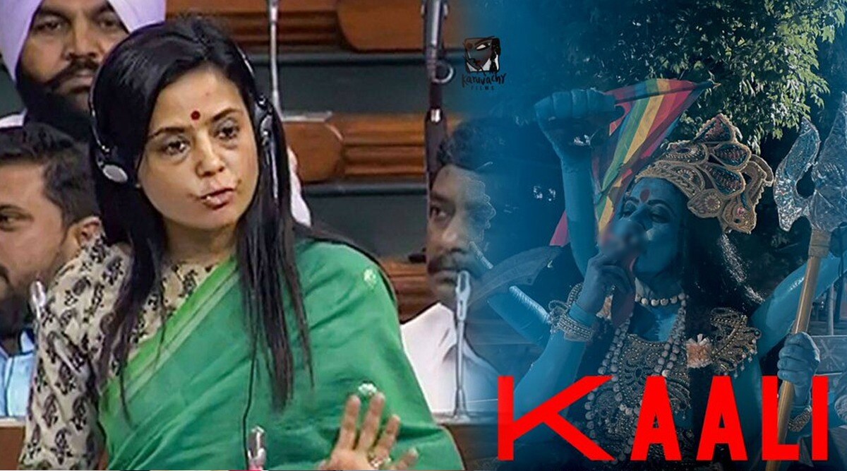 Goddess Kaali smoking a cigarette