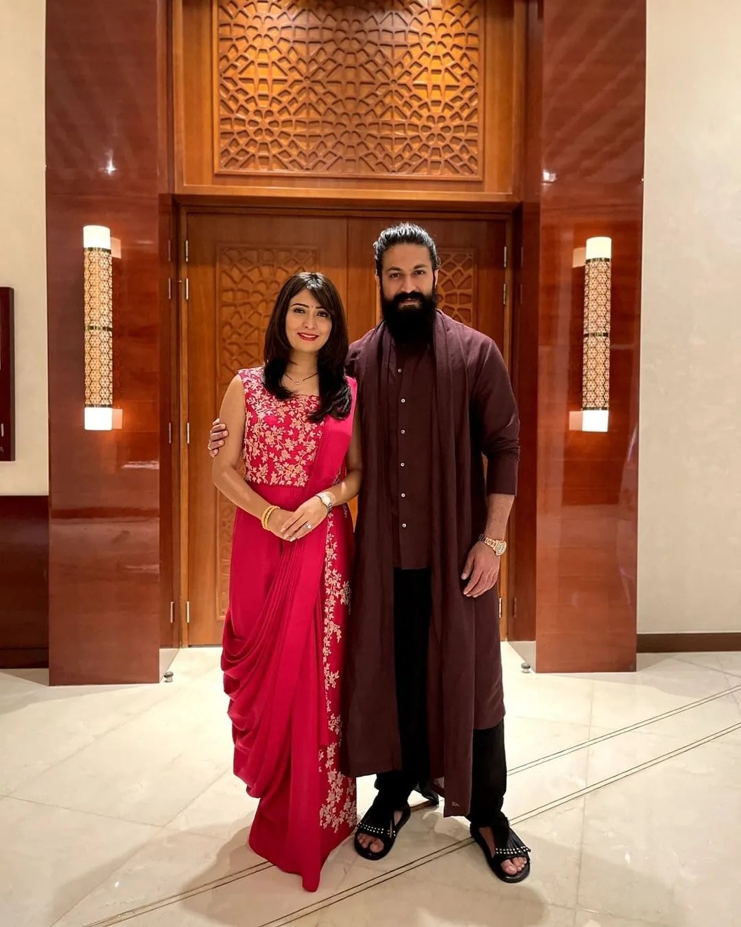 KGF star yash enjoying vacation with wife photos