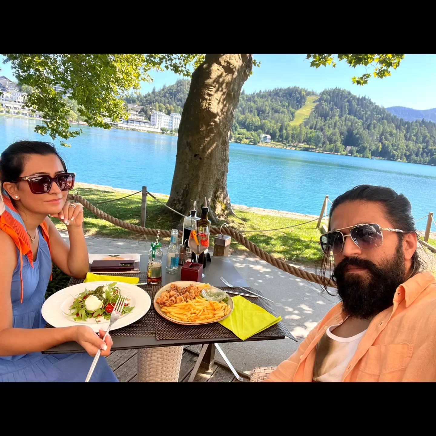 KGF star yash enjoying vacation with wife photos