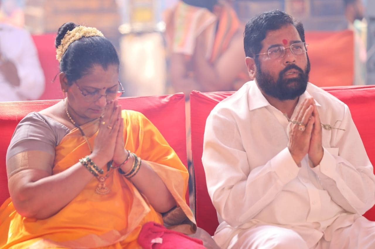 Maharashtra cm eknath shinde wife lata shinde photos